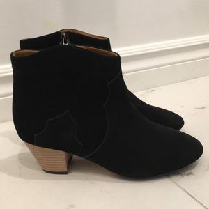 Isabel Marant Penny Black Suede Boots Size 40